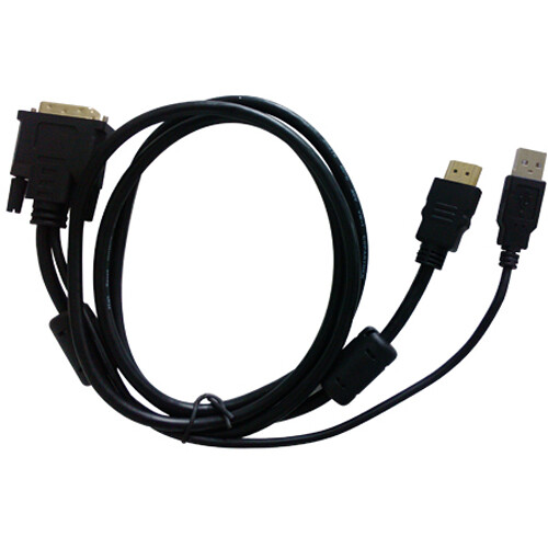 Lilliput 5' DVI-D to HDMI with USB Type-A Connector 2-in-1 Cable for Select Lilliput Displays