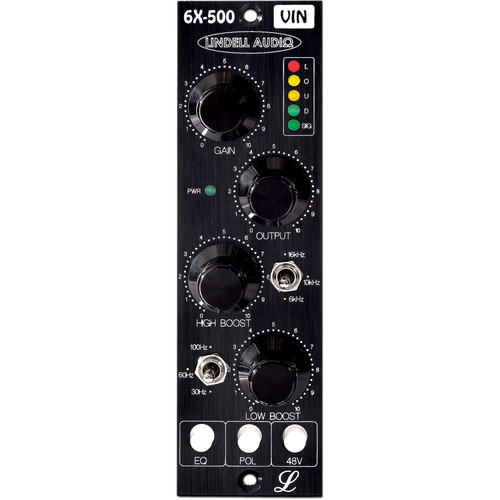 Lindell Audio 6X-500VIN Vintage Edition 1-Channel Transformer-Coupled Mic Preamp and Equalizer