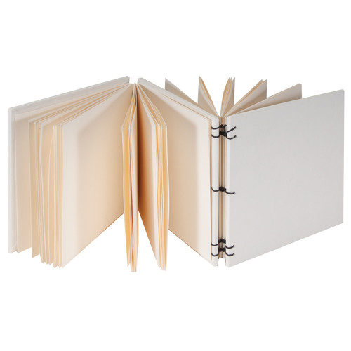 Lineco Dos-a-Dos Coptic Journal Kit with Ivory Pages (Blank Cover 4.25 x 4.25
