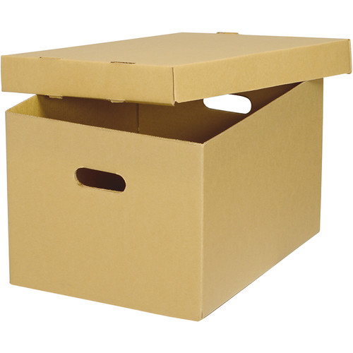 Lineco Ready-To-Assemble Corrugated Bulk Storage Cartons (Tan/Kraft 25-Pack)