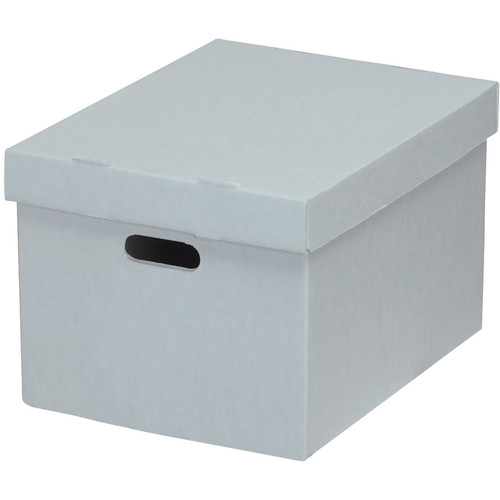 Lineco Ready-To-Assemble Corrugated Bulk Storage Cartons (Blue/Gray 5-Pack)