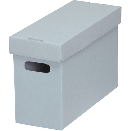Lineco Ready-To-Assemble Corrugated Bulk Storage Cartons (Blue/Gray 5-Pack)