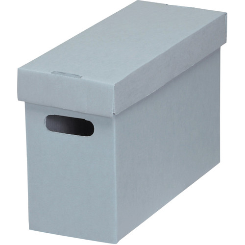 Lineco Ready-To-Assemble Corrugated Bulk Storage Cartons (Blue/Gray 25-Pack)