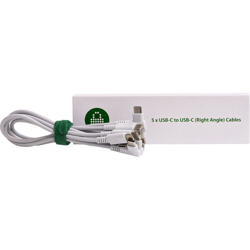 LocknCharge USB-C to USB-C Right-Angle Cable (1' 5-Pack)