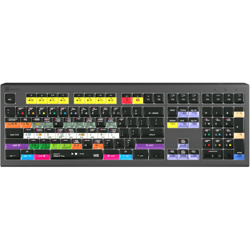 Logickeyboard ASTRA 2 Backlit Keyboard for Ableton Live 10 (Mac US English)