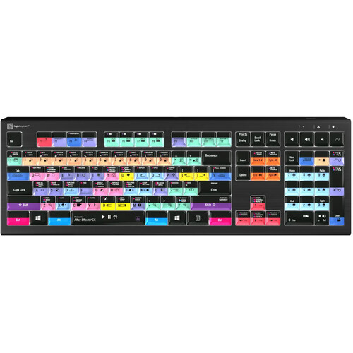 Logickeyboard ASTRA 2 Backlit Keyboard for Adobe After Effects CC (Windows US English)