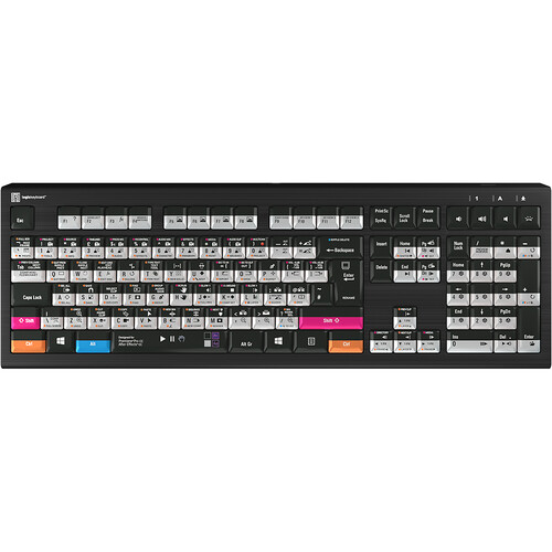 Logickeyboard ASTRA 2 Backlit Keyboard for Adobe Premiere Pro CC and After Effects CC (Windows US English)