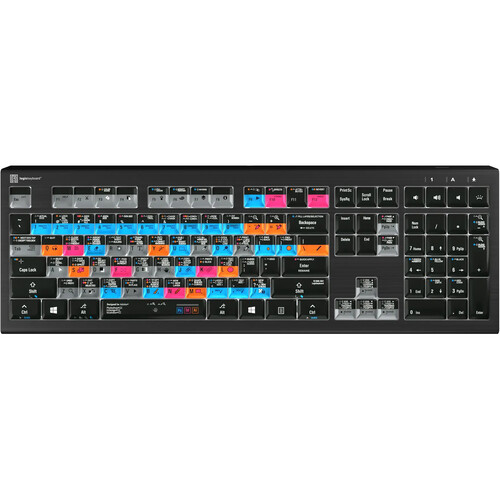 Logickeyboard ASTRA 2 Backlit Keyboard for Adobe Graphic Designer (Windows US English)