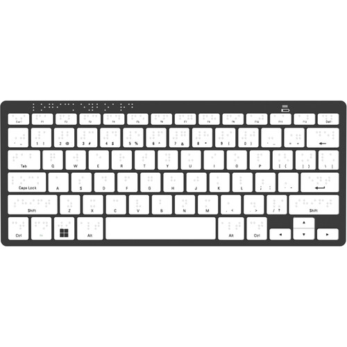 Logickeyboard Braille Wireless Keyboard (Windows US English)