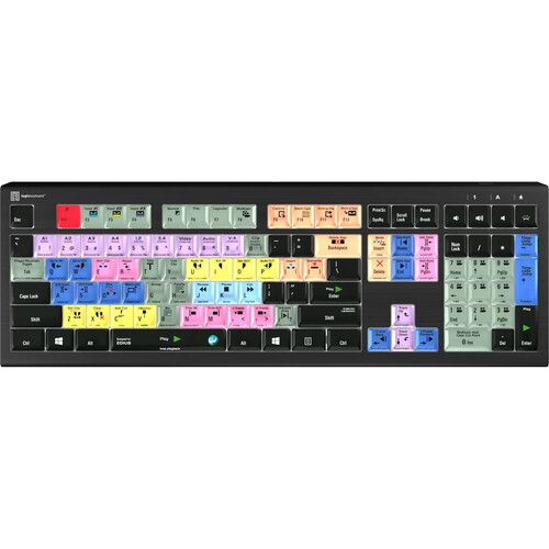 Logickeyboard ASTRA 2 Backlit Keyboard for Grass Valley Edius X (Windows US English)