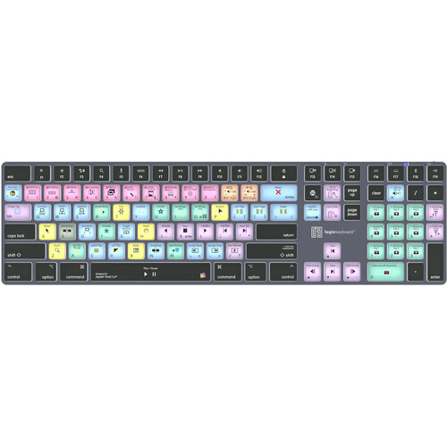 Logickeyboard TITAN Apple Final Cut Pro X Wireless Keyboard for Mac