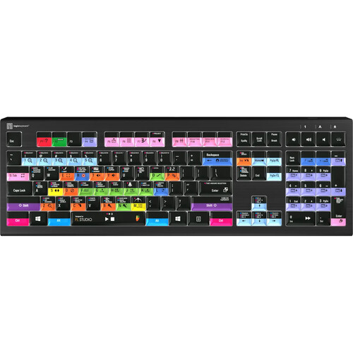 Logickeyboard ASTRA 2 Backlit Keyboard for FL Studio (Windows US English)