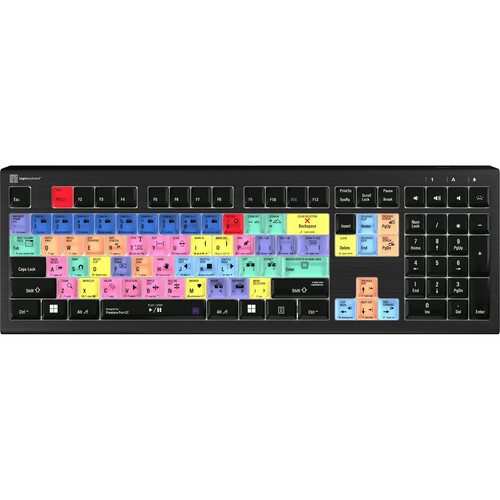 Logickeyboard ASTRA 2 Backlit Keyboard for Adobe Premiere Pro CC (Windows US English)
