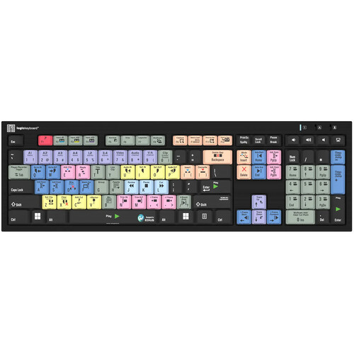Logickeyboard Grass Valley EDIUS American English NERO PC Slim Line Keyboard