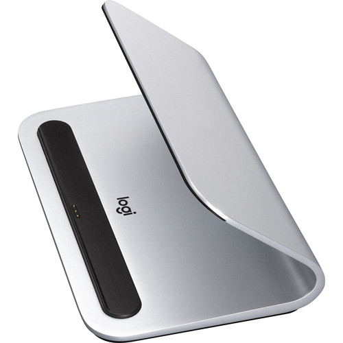 Logitech Base Charging Stand For IPad Pro 9.7-inch,10.5-inch, 12.9-inch (1st and 2nd gen) Premium Aluminum Construction Smart Connector Technology - Silver