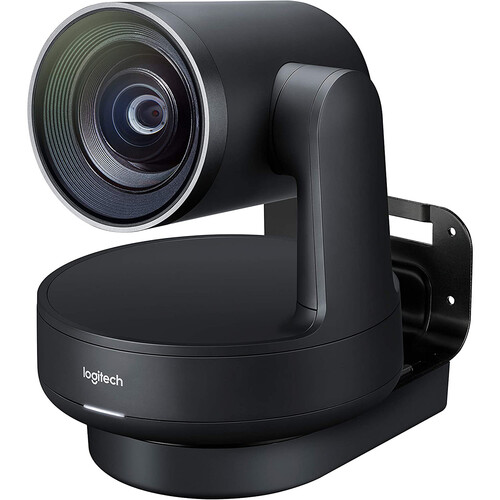 Logitech Rally 4K UHD Conference Camera System with Speaker and White Mic Pod Set