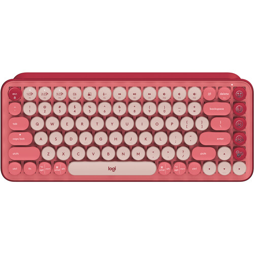 Logitech POP Keys Wireless Bluetooth Mechanical Keyboard (Heartbreaker Rose)