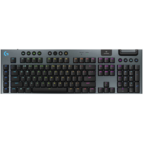 Logitech G G915 X LIGHTSPEED Low-Profile Wireless RGB Mechanical Gaming Keyboard (Carbon GL Clicky)