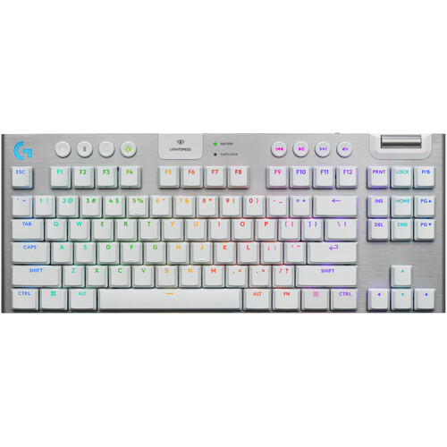 Logitech G G915 X LIGHTSPEED TKL LP Wireless RGB Mechanical Gaming Keyboard (White GL Tactile)