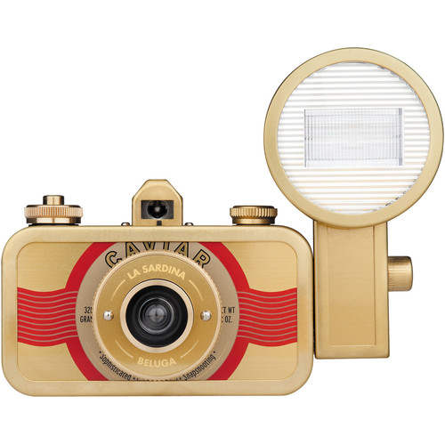 Lomography La Sardina Beluga Camera with Flash SP400BL B&H Photo