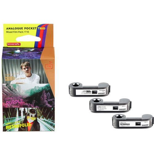 Lomography Analogue Pocket Trio (110 Cartridge 24 Exposures 3-Pack)