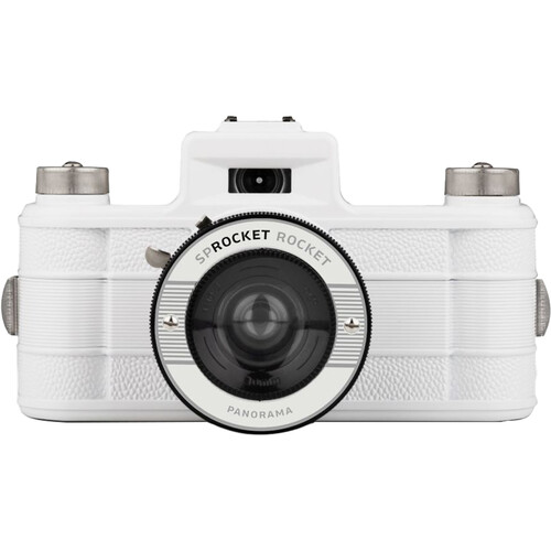 Lomography Sprocket Rocket 35mm Film Camera (Coconut White)