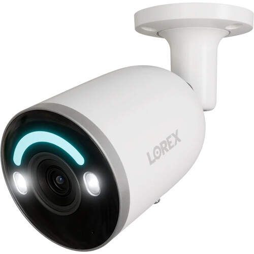 Lorex E863SB 4K UHD Smart Deterrence Outdoor Network Bullet Camera with Night Vision