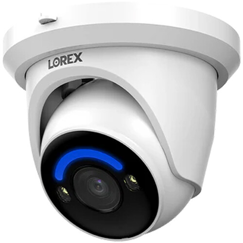 Lorex E863SD 4K UHD Smart Deterrence Outdoor Network Turret Camera with Night Vision