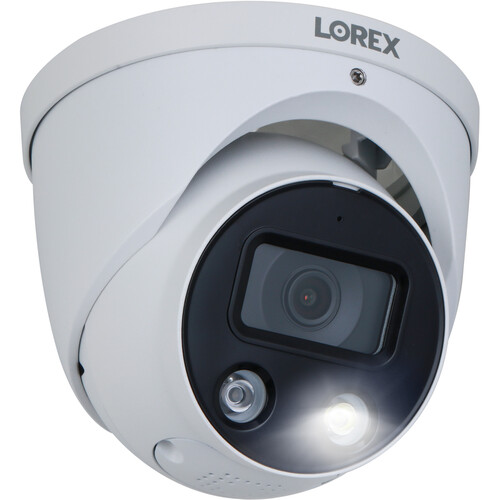 Lorex E893DD-E 4K UHD Smart Deterrence Outdoor Network Dome Camera with Night Vision