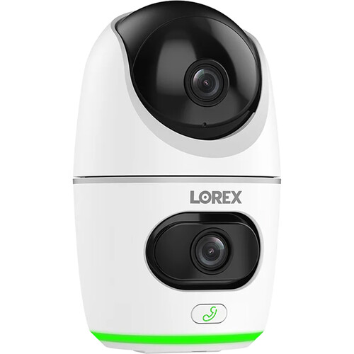 Lorex W463AQD-E 4MP Dual-Lens Indoor Pan & Tilt Wi-Fi Security Camera with Night Vision