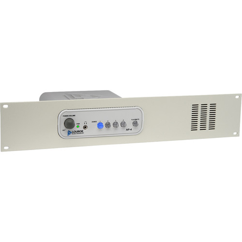 Louroe AP-4 4-Zone Audio Monitoring Base Station with Rack Mount