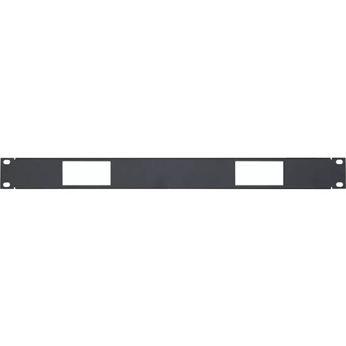 Lowell Manufacturing Rack Panel for 2 Decorator Devices (1 RU)