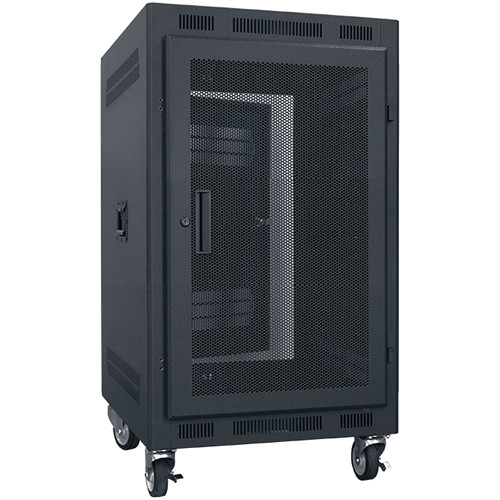 Lowell Manufacturing Portable Rack with Full-Vent Door (14 RU 22