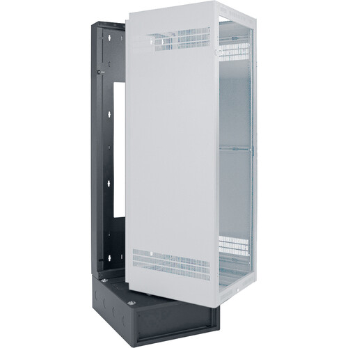 Lowell Manufacturing Wall Rack & 4 RU Base Backbox for 35 RU Cabinet