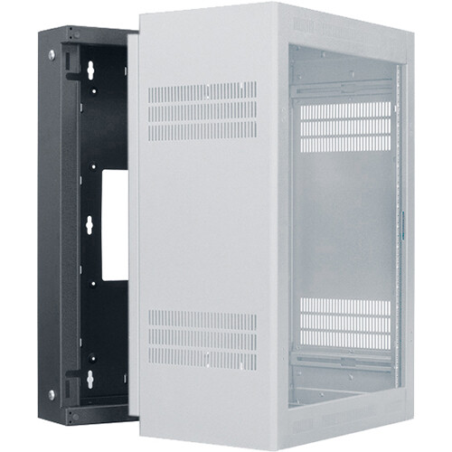 Lowell Manufacturing Rack Sectional Wall-Mount Back Box for LWR Series 16 RU Cabinet (19 23 28 and 32