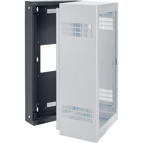 Lowell Manufacturing Rack Sectional Wall-Mount Back Box for LWR Series 21 RU Cabinet (19 and 23