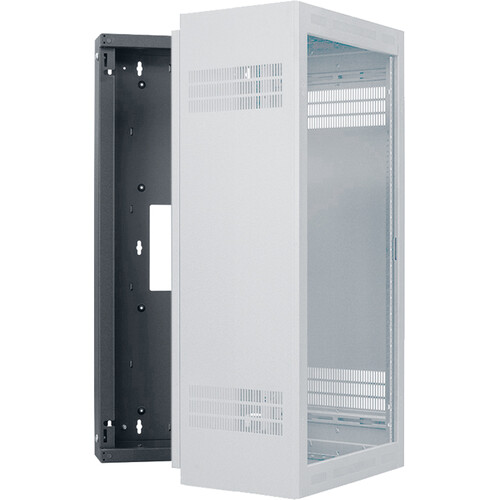 Lowell Manufacturing Rack Sectional Wall-Mount Back Box for LWR Series 24 RU Cabinet (19 23 28 and 32