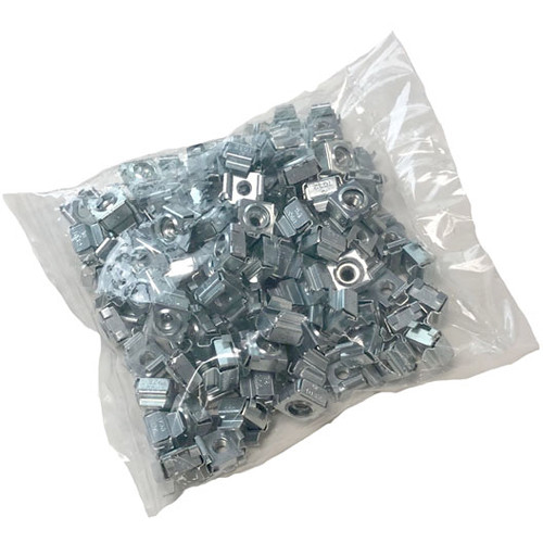 Lowell Manufacturing Cage Nuts for Standard Screws (10-32 Black 100-Pack)