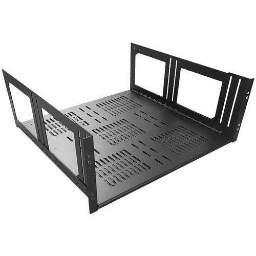 Lowell Manufacturing Rack Kit Hinged Shelf 4U, 18" RMK418LFP