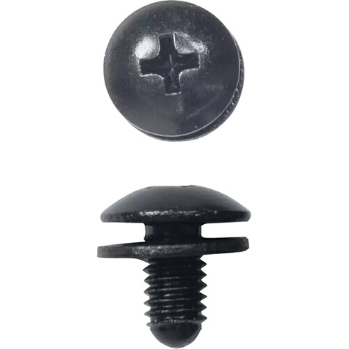 Lowell Manufacturing Phillips Truss Head Short Rack Screws with Blunt End (100-Piece Bag Black)