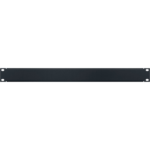 Lowell Manufacturing Steel Economy Panel with Flange (1 RU Black)