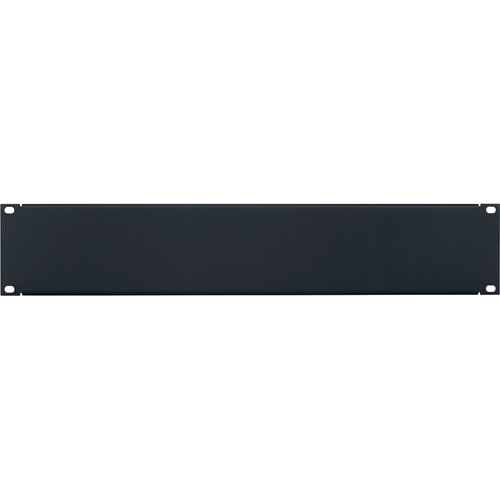 Lowell Manufacturing Steel Economy Panel with Flange (2 RU Black)
