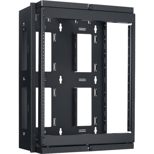 Lowell Manufacturing SGR-1212 Swing Gate Wall Rack (12 RU 12