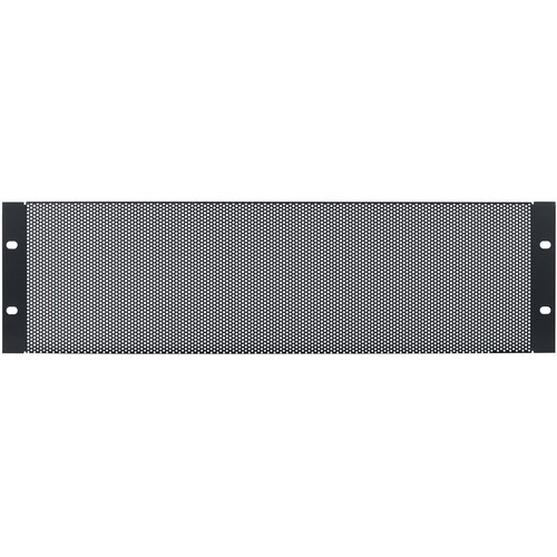 Lowell Manufacturing SVP Series Vented 18-Gauge Steel Panel (3 RU Small Holes 1 Pack}