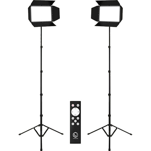 Lume Cube Studio Panel LED Bi-Color 2-Light Kit with Barndoors and Stands