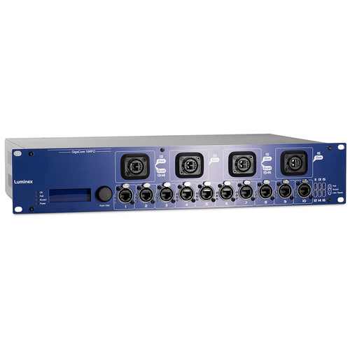 Luminex GigaCore 16RFO Pre-Configured 12-Port Ethernet Switch with Neutrik DUO SMF