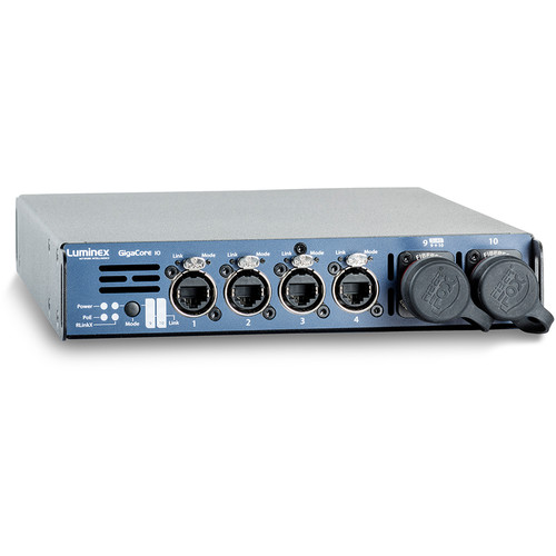 Luminex GigaCore 10 Pre-Configured 8-Port Ethernet Switch with Neutrik DUO SMF and PoE
