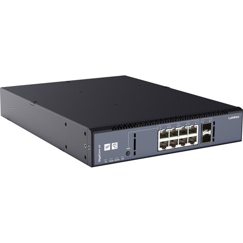 Luminex GigaCore 10i 10-Port Multi-Gig Managed AV Network Switch