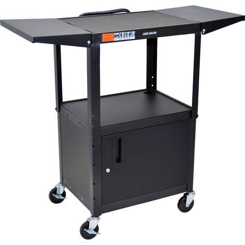 LUXOR STEEL ADJUSTABLE A/V UTILITY CART