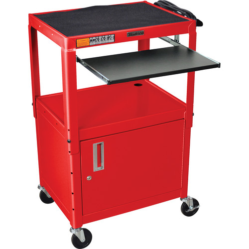 Luxor Adjustable Height Steel A/V Cart w